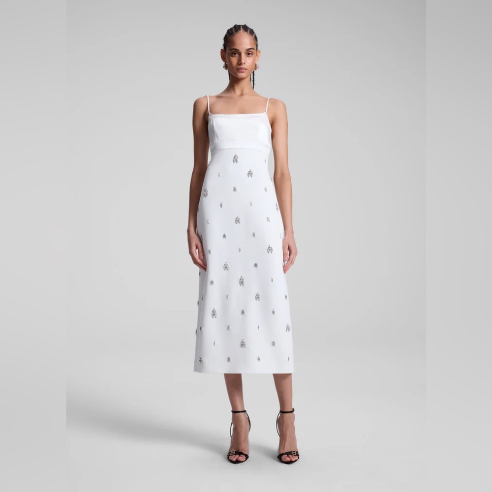 A.L.C $895 Alana Embellished Midi Dress